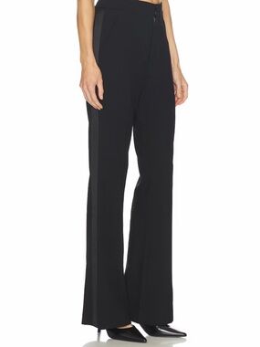 A.L.C. Black Wide-Leg Tuxedo Stripe Pants SIZE 6 Sophie II